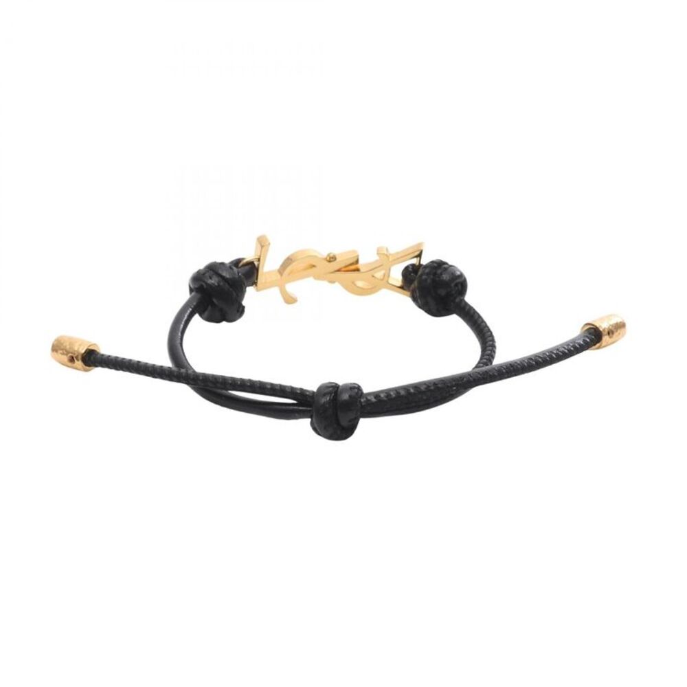 Saint Laurent Paris Cassandra Leather Bracelet - Picture 2 of 6